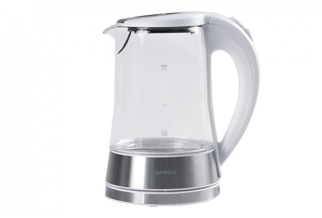 Hot water kettle 1,7 L glass