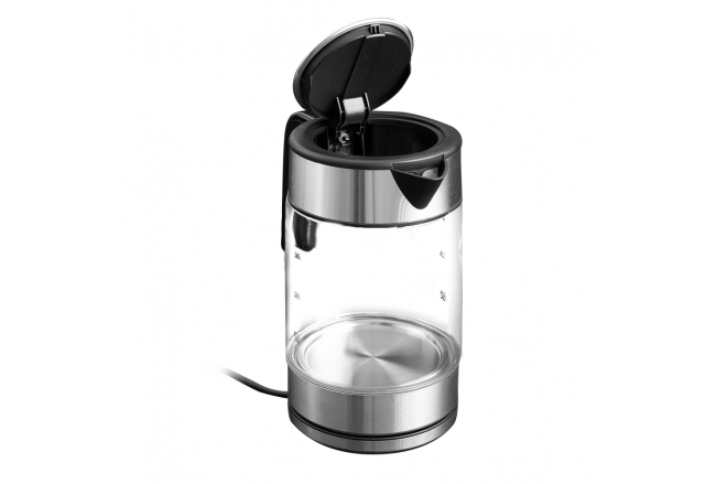 Glass kettle with LED backlight, black