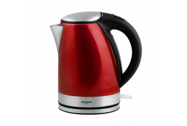 Stainless steel kettle 1,7 l, red