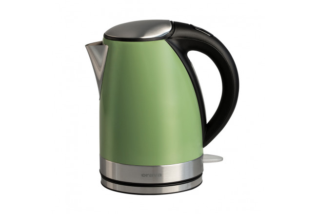 Stainless steel kettle 1,7 l, khaki green