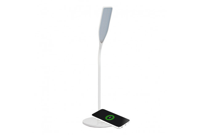 Wireless charger with LED lamp