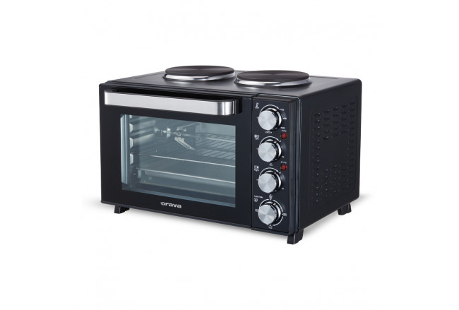 Electric oven with double...