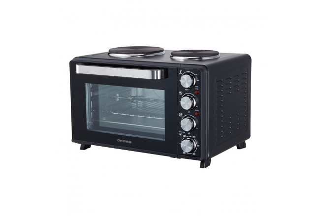 Electric oven with double...