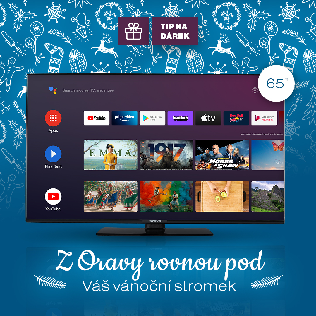 Orava Andorid TV - Přímo pod Váš vánočný stromek